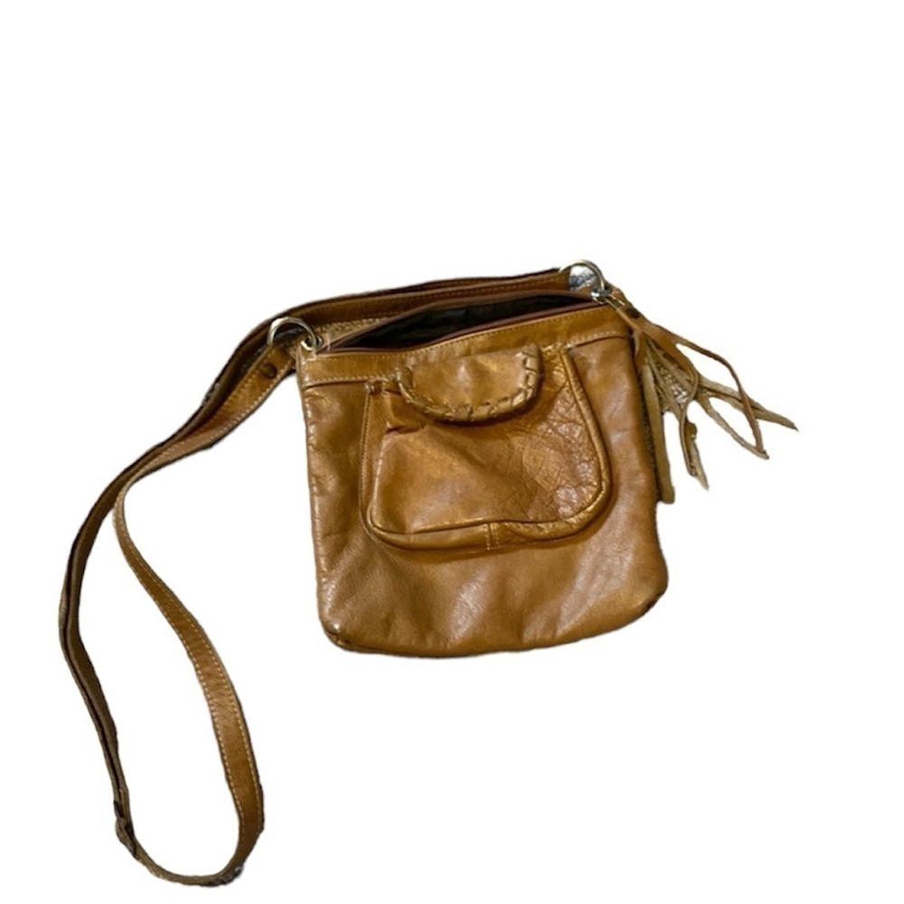 Cross body festival leather bag